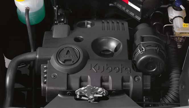 Dankzij het toegenomen vermogen en koppel, is rijden nog leuker geworden. De belangrijkste karaktereigenschap van Kubota motoren is zijn betrouwbaarheid in alle omstandigheden.