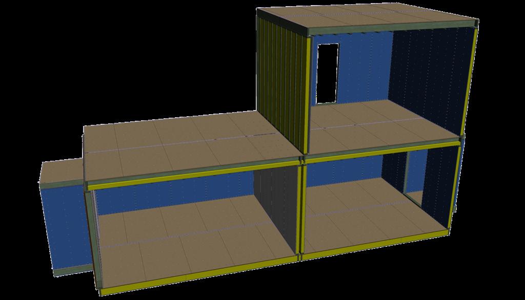 Situering AH+ Mockup: methodiek Constructie 2: 3 verschillende appartementen dubbele scheidingswand onderaan doorlopende vloerplaten