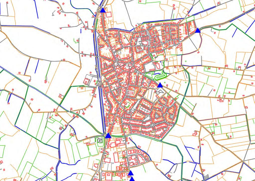 Hengelo (Gld): 1. Vordenseweg nabij kruising Rondweg; (aan verkeersbord fietspad/ doorgaandverkeer) 2. Hummeloseweg nabij kruising Rondweg; (2x aan verkeersbord doodlopend/ voorrangskruising) 3.