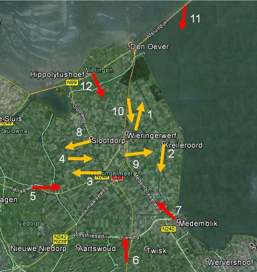 174 Het schaalniveau van het plangebied en zijn ruimere omgeving (2 tot >10 km afstand, in Figuur 9.