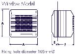 Dit model is ook verkrijgbaar met een ingebouwde hygrostaat, een timer en/of een thermo-elektrische sluitklep.