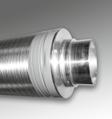 TSD 25 & 50/ GGLX TSD 25 & 50 De half flexibele geluidsdemper bestaat uit een geribbelde en geperforeerde aluminium binnenslang en een 2-lagige buitenmantel met luchtaansluitingen van aluminium.