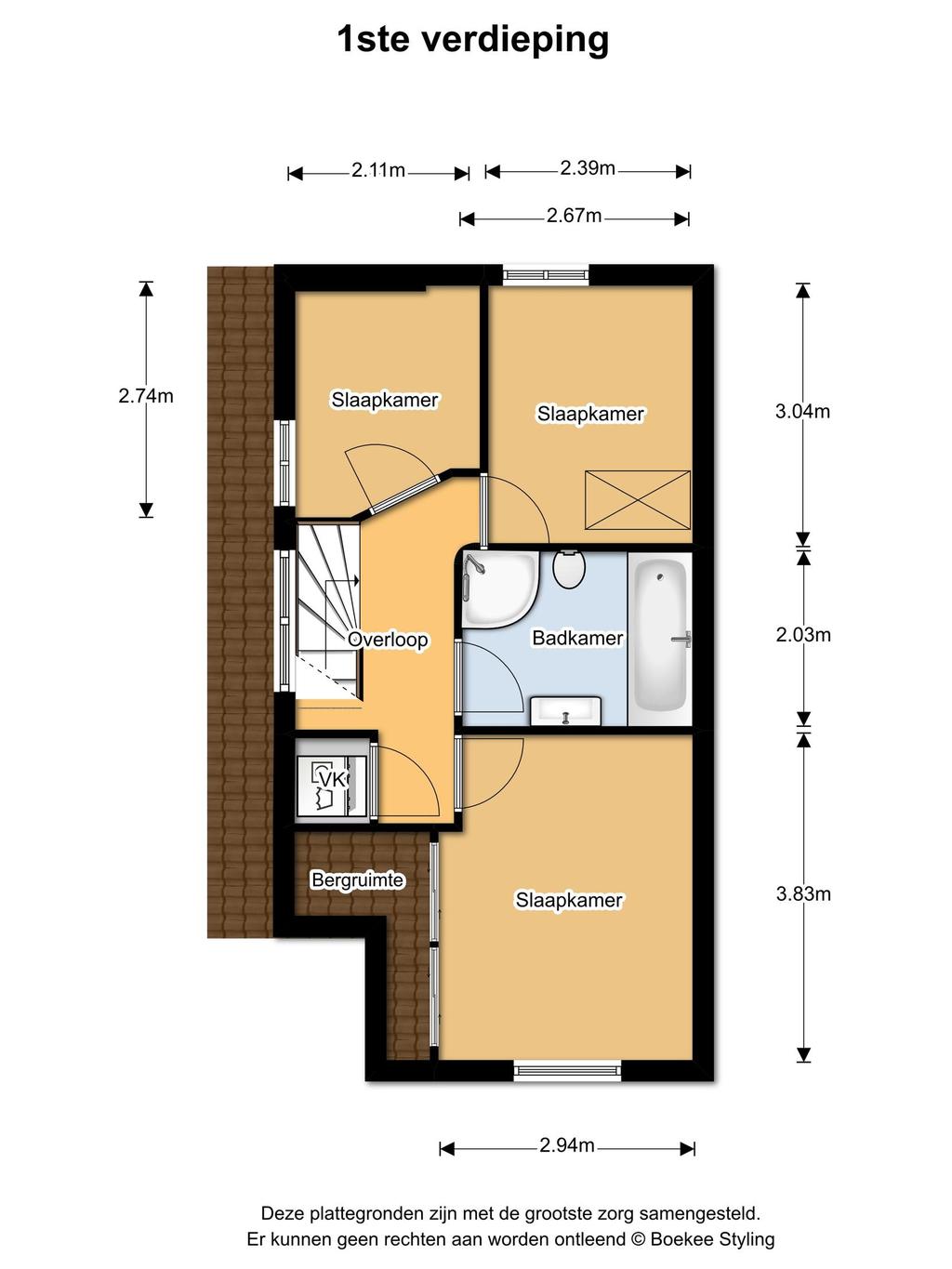 Plattegrond Bloemendaal Kinheimweg 59 Amsterdamstraat