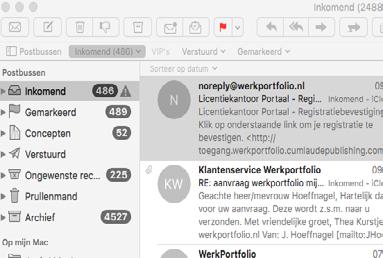 12 Open je e-mailprogramma. Kijk bij je inkomende e-mail.