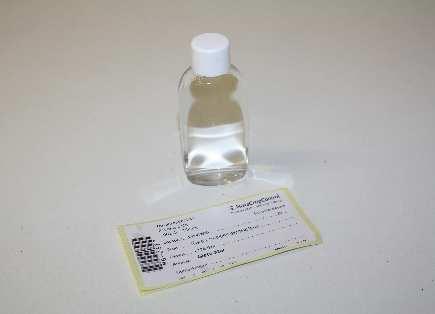 Aanbrengen barcode Draai na het nemen van het water monster de dop op het flesje en zorg