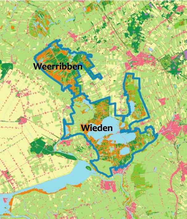De Weerribben-Wieden Nationaal Park en Natura 2000-gebieden De Weerribben-Wieden is een van de grootste aaneengesloten laagveenmoerassen van Noordwest-Europa.