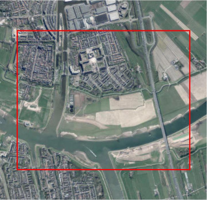 330-016 ONDERZOEKSGEBIED 'DIJKVERSTERKING VIANEN' Source: Esri, DigitalGlobe, GeoEye, Earthstar Geographics, CNES/Airbus DS, USDA, USGS, AEX, LEGENDA Onderzoeksgebied COPYRIGHT 2016 EXPLOSIVE