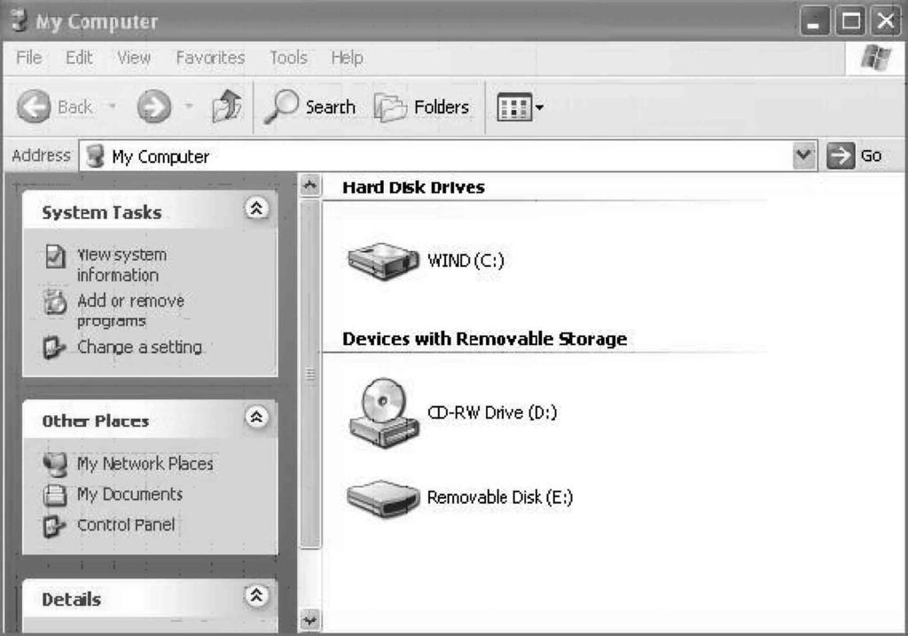 Windows XP: Open de volgende items in deze volgorde: de knop [Start] [Control Panel] (Configuratiescherm) [Performance and Maintenance] (Prestaties en onderhoud) [System] (Systeem) het tabblad