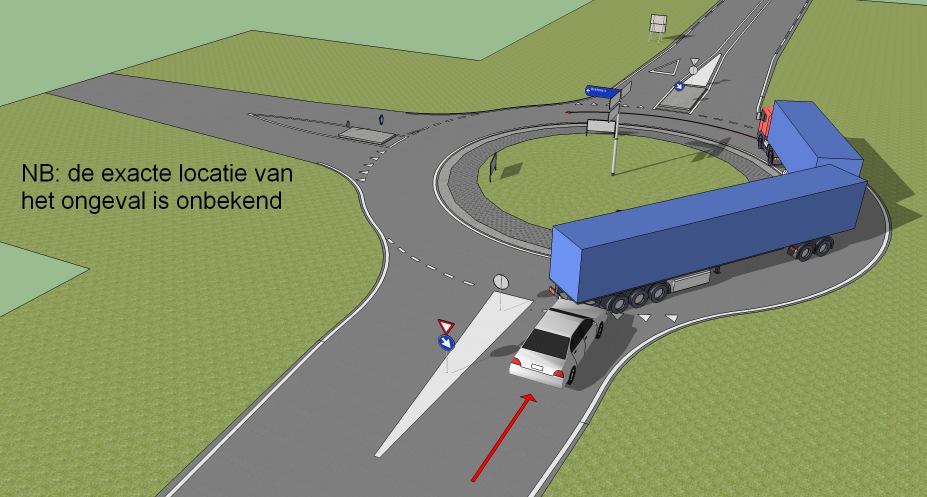Ongeval 8 Beschrijving locatie Het ongeval heeft plaatsgevonden op de rotonde tussen de Zuiderzeestraatweg en de Rondweg in Wezep nabij de aansluiting op de A28.