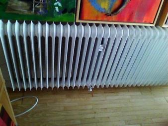 graden Celsius. Door de warmtestraling van de radiator wordt ook de binnenzijde van de muur opgewarmd.