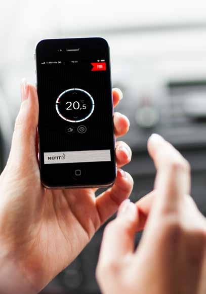Zelflerende software Bedienen via Easy app Energiebesparend comfort Onbezorgd comfort, gemak en besparing Naar de betrouwbare Nefit TrendLine II heeft u geen omkijken.