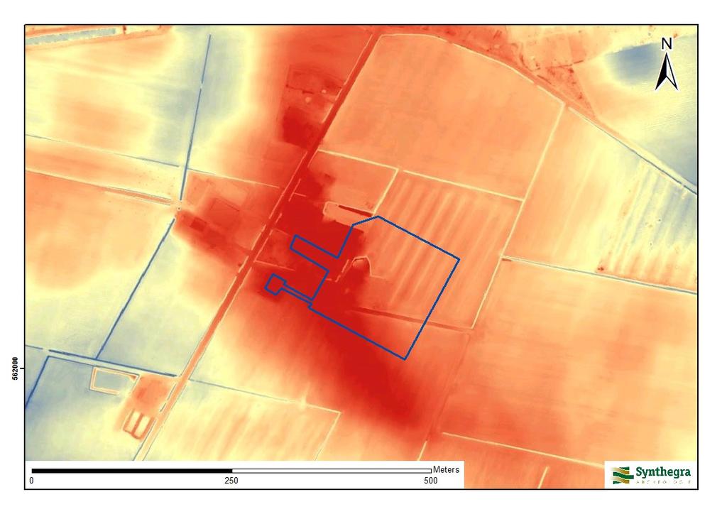 Projectnummer: S1689 Afbeelding 2.2: Ligging van het plangebied op het Actueel Hoogtebestand van Nederland (AHN), aangegeven met het rode kader (Bron: www.ahn.nl).