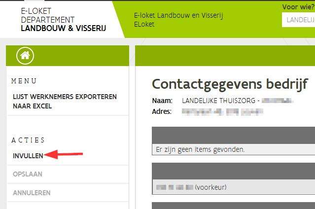 4.2 CONTACTGEGEVENS AANPASSEN Bij de contactgegevens kan u het bestaand e-mailadres, telefoonnummers en faxnummers aanpassen.