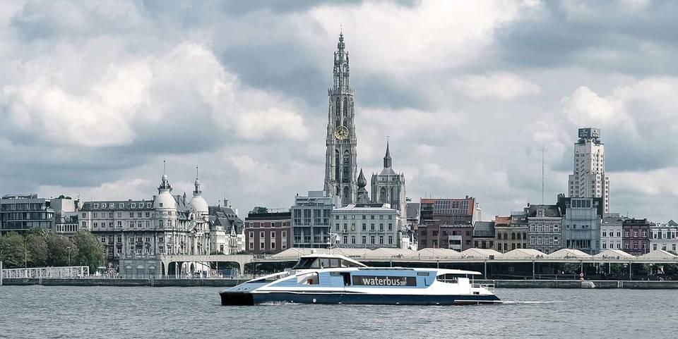 centrum Antwerpen, op het Steenplein De