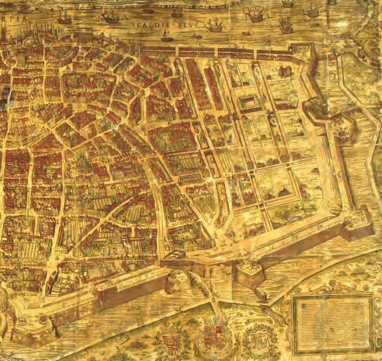 Virgilius Bononiensis, Stadsplan van Antwerpen in