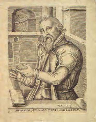 7 Christoffel van Sichem, Portret van Hendrik Niclaes (Prentenkabinet, II/ S.400) pp. 30 31 Handtekening van Plantin en zijn vennoten onder de stichtingsakte van de vennootschap in 1567 (Arch.