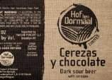 van eigen kweek wordt toegevoegd. Cerezas y Chocolate Fruitbier 8% vol.