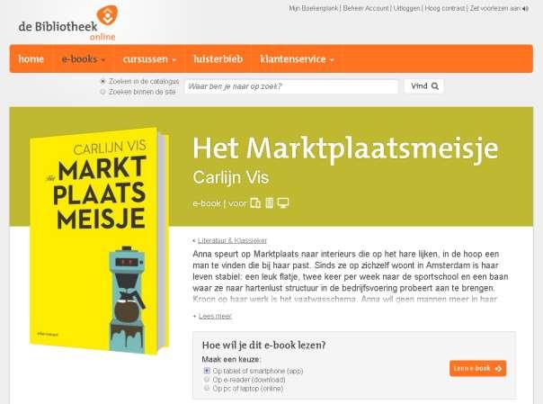 zet de volledige scherm modus aan. U kunt deze modus verlaten door op het toetsenbord op Esc. te drukken. Hiermee sluit u uw e-book en gaat u terug naar de website.