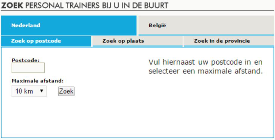 CONCURRENTIE Personaltrainers.nl DIRECTE CONCURRENTEN Pay off: Je voelt je beter met een personal trainer.