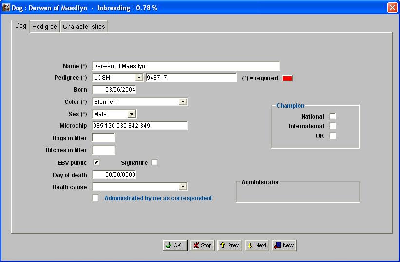 7. Computerprogramma De basis van een goed fokwaardenproject is de software. Het computerprogramma moet opgebouwd worden volgens een bepaalde standaard voor datacommunicatie (ISO norm).