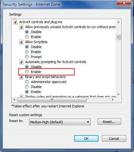 Initialiseer en script ActiveX niet gemarkeerd als veilig voor scripting Prompt FIGUUR 2-9: