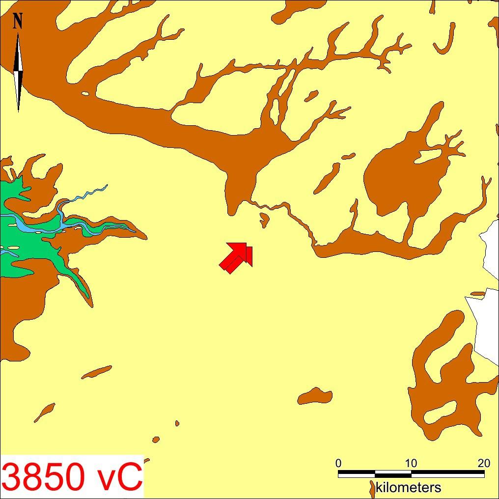 van 3850 vc (boven) en 2750 vc (onder).