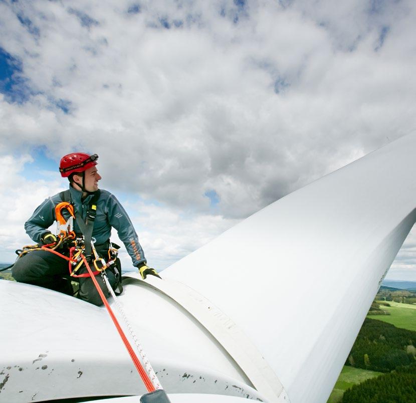Met SKYLOTEC veilig op hoogte Duitse fabrikant is een complete aanbieder voor valbescherming voor windenergie Als fabrikant van valbescherming biedt SKYLOTEC een productprogramma voor vrijwel elk