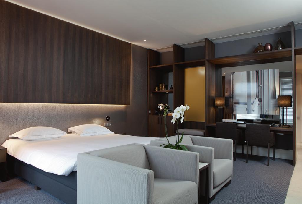 Voor het interieurontwerp van zestien nieuwe kamers, waaronder twee exclusieve suites, liet Remy zich met name inspireren door de historie van het pand.