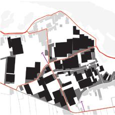 4.5.9 Ruimtelijke beleving Locatie Het gebied is ruimtelijk in te delen in een verdicht gedeelte aan de noordoostzijde en een halfopen gedeelte aan de zuidwest zijde.