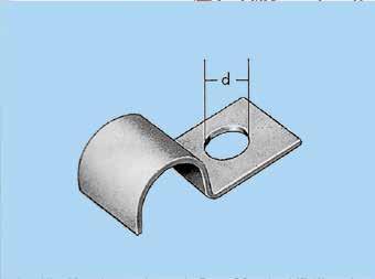 Kabelbeugels DIN 72 571 d Lichte uitvoering. Materiaal: staal, verzinkt.