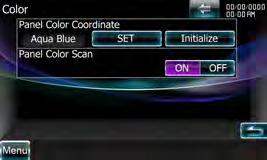 Instelmenu Paneelkleurcombinatie Stelt de verlichtingskleur in van de toets. Geef het kleurscherm weer Raak [ ] > [ ] > [Display] > [Color] aan.