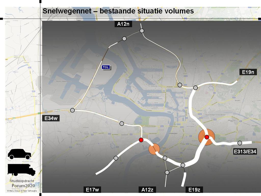 1. Probleemstelling De Antwerpse regio stad en rand is erg congestiegevoelig, zowel op het hoofdwegennet als op het onderliggend wegennet.