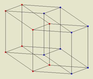 Figure 1: Kubussen in tesseract uct) tussen twee vectoren x = x i b i en y = y i b i worden gedefinieerd door middel van (x, y) = (x i y i ).