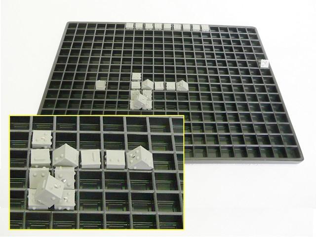 020000021 Cubarythme : plastieken bord met 15 rijen en 20 vakken per rij voor het aanleren van wiskunde