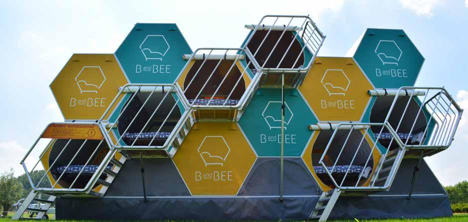 SOCIALE TEWERKSTELLING B-AND-BEE (PARTNERBEDRIJF) STAPELBARE SLAAPUNITS B-AND-BEE (partnerbedrijf) B-and-Bee is opgestart als innovatieproject in samenwerking met maatwerkbedrijf Labeur.