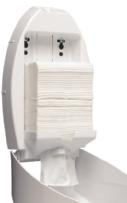 unieke vouwwijze van het papier Toiletpapier van 100% gerecycled materiaal Vullingen: - 2-laags Kleenex van sterk absorberend Airlfex materiaal -