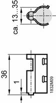 Aansluitschema 1847G01 Het aansluitschema geldt voor alle typen. De aansluitingen zijn verwisselbaar. Afmetingen Opnemer QAP Beschermhuls ALT-SB100 Changeoverbouwset ARG22.