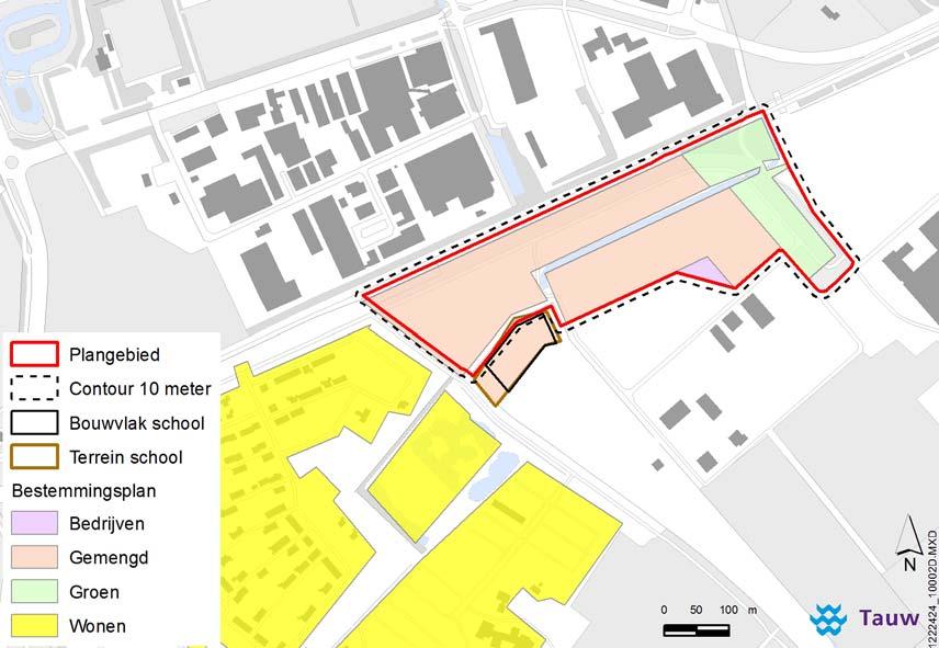 In het bestemmingsplan Spoorallee worden dus inrichtingen tot maximaal categorie 2 mogelijk gemaakt. In figuur 2.