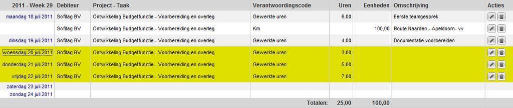 Pag 4 5. Omdat de datum automatisch naar de volgende dag is verplaatst kunt u direct met de TAB toets verder.