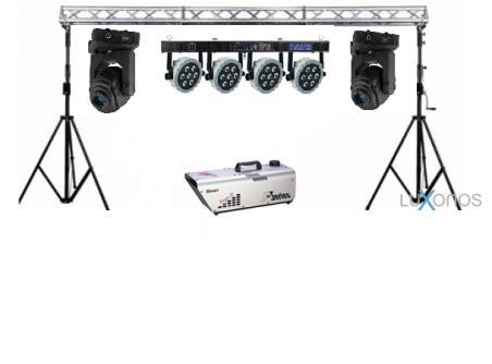 licht sturing 1 x Rookmachine 700 watt fazer Incl opbouwen en afbreken Set 6 Lichtbrug