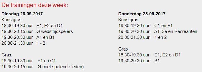 Nikantes Tussendoortje Seizoen 2017-2018 Zondag 24-09-2017 Uitslagen afgelopen week: Wedstrijden deze week Scheidsrechter KG 9:45 Nikantes E1 Korbis E1 Brett Nijssen KG 9:45 Nikantes E2 Sperwers E2