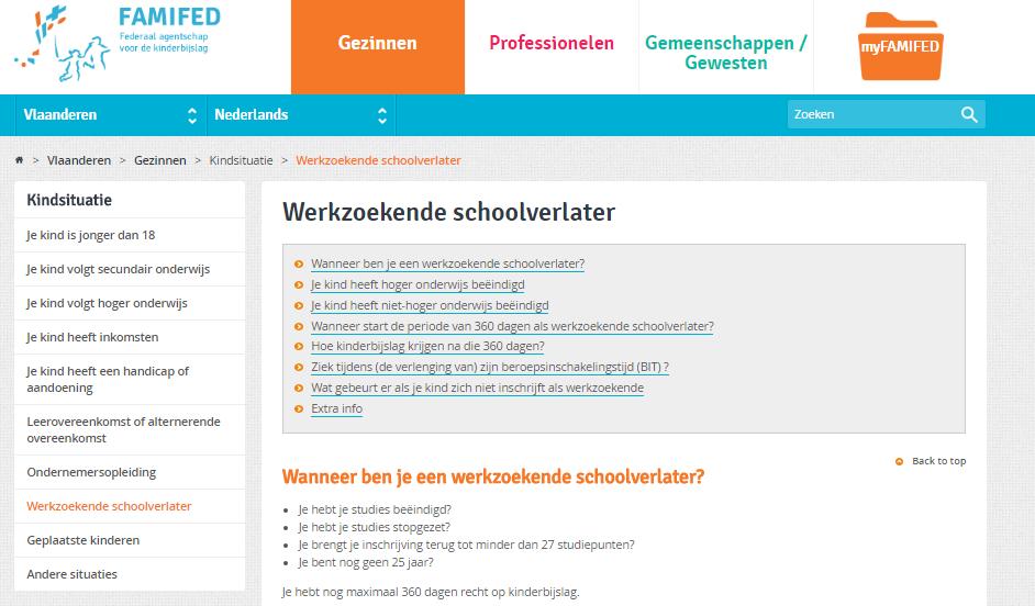 Website FAMIFED http://vlaanderen.famifed.