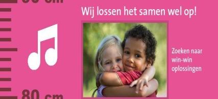 Wij lossen het samen wel op Wij leren de kinderen dat ze een ruzie kunnen oplossen door te praten.