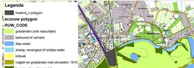 Beide uiterwaarden worden gekenmerkt door strangen en oude patronen/reliëf met waardevol bos, moeras en stroomdalgrasland.