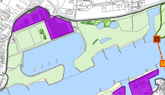 2.11 BEDRIJVENTERREIN HAAFTEN/KERKEWAARD (DE GROENE RIVIER WORDT HIER NIET BEKEKEN) Haaften is een dijkdorp direct gelegen aan de Waal.