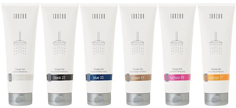 Shower-Gel in xl - tube inhoud: 250ML / hoogte 20cm. 84104 Janzen Shower Gel Grey 04 Cedar & Sandelwood / wellness 6.