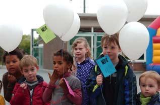 move tegen pesten! Zowel de kleuters als de leerlingen van de lagere school werken aan stop het pesten!