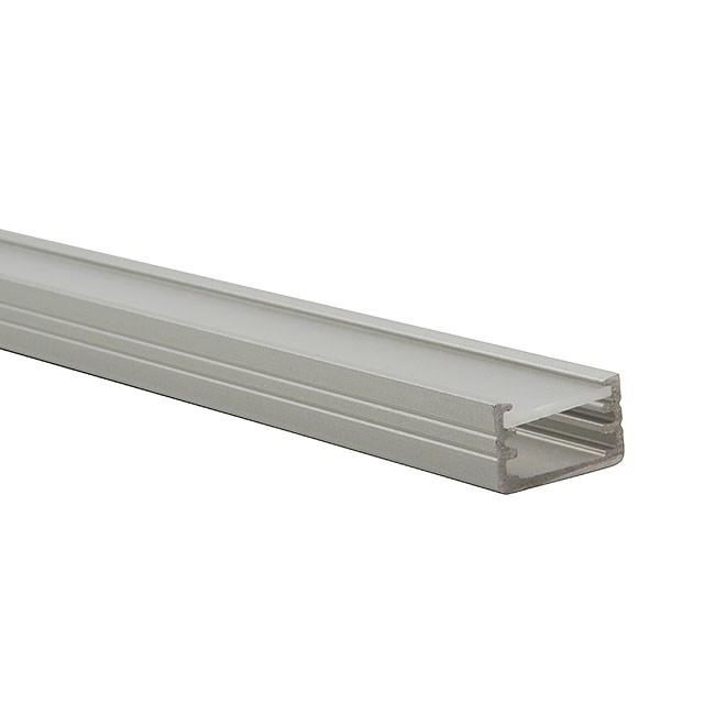 PROFILO B Aluminium profiel vlak Geschikt voor LED strips 8 mm breed Kunststof afschermingen separaat bestellen ARTIKEL TYPE UITVOERING AFMETINGEN BRUTO 6003360 PROFILO B ALUMINIUM