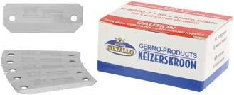 50 messen K-8060BULK Bladlengte: 25mm K-8065BULK 162 120 Set van 50 messen: