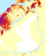 6. Bodemdaling (2050) Op basis van TNO kaart: In de IJsseldelta is er spraken van een bodemdaling van ongeveer 40-60 cm tot 2050.